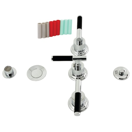 Kingston Brass ThreeHandle Bidet Faucet, Polished Chrome KB6321CKL